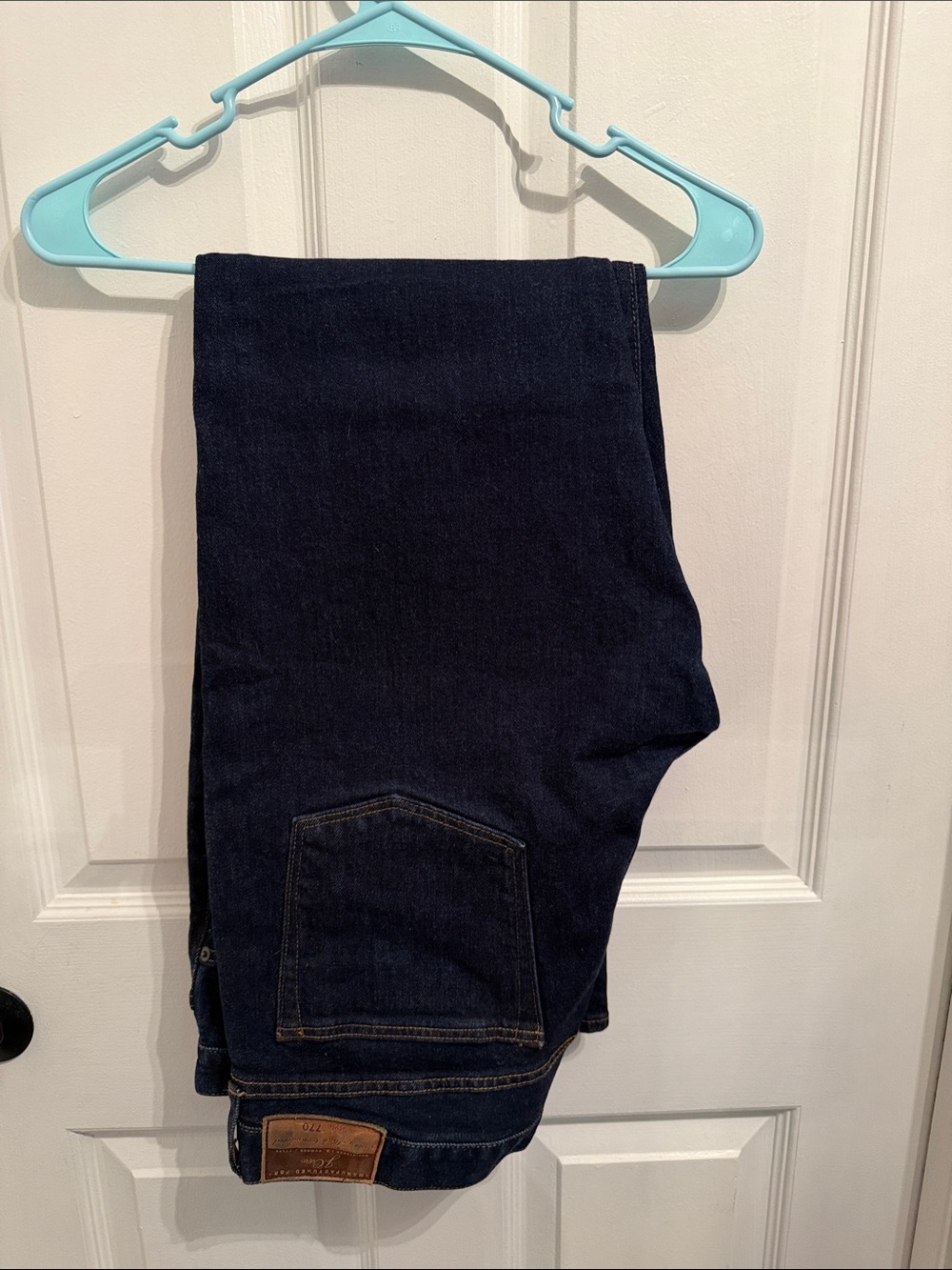 J. Crew Relaxed Fit Dark Blue Denim Jeans
